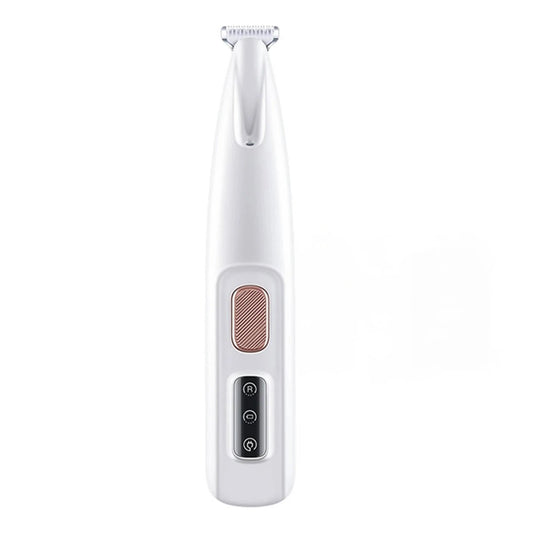 Rechargeable cordless pet nail grinder with LED light in white color