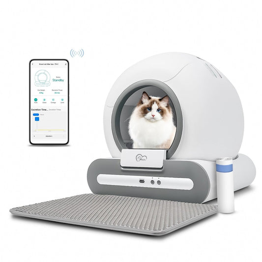 Self Cleaning Cat Litter Box - Smart App Control & Large Space